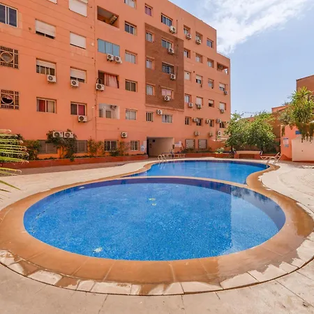 Elegant Appartement 2 Chambres Avec Piscine Et Climatisation A Gueliz Marrakesh Exterior photo