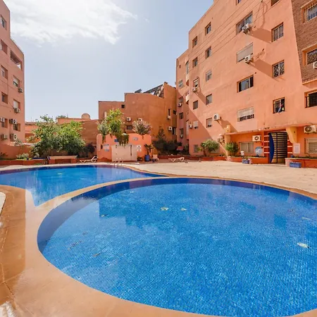 Elegant Appartement 2 Chambres Avec Piscine Et Climatisation A Gueliz Marrakesh Exterior photo