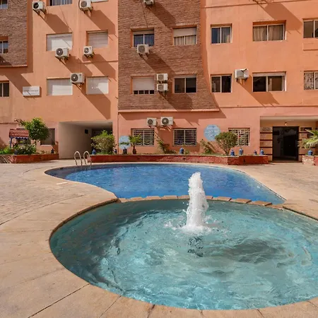 Elegant Appartement 2 Chambres Avec Piscine Et Climatisation A Gueliz Marrakesh Exterior photo
