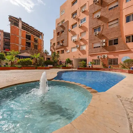 Elegant Appartement 2 Chambres Avec Piscine Et Climatisation A Gueliz Marrakesh Exterior photo