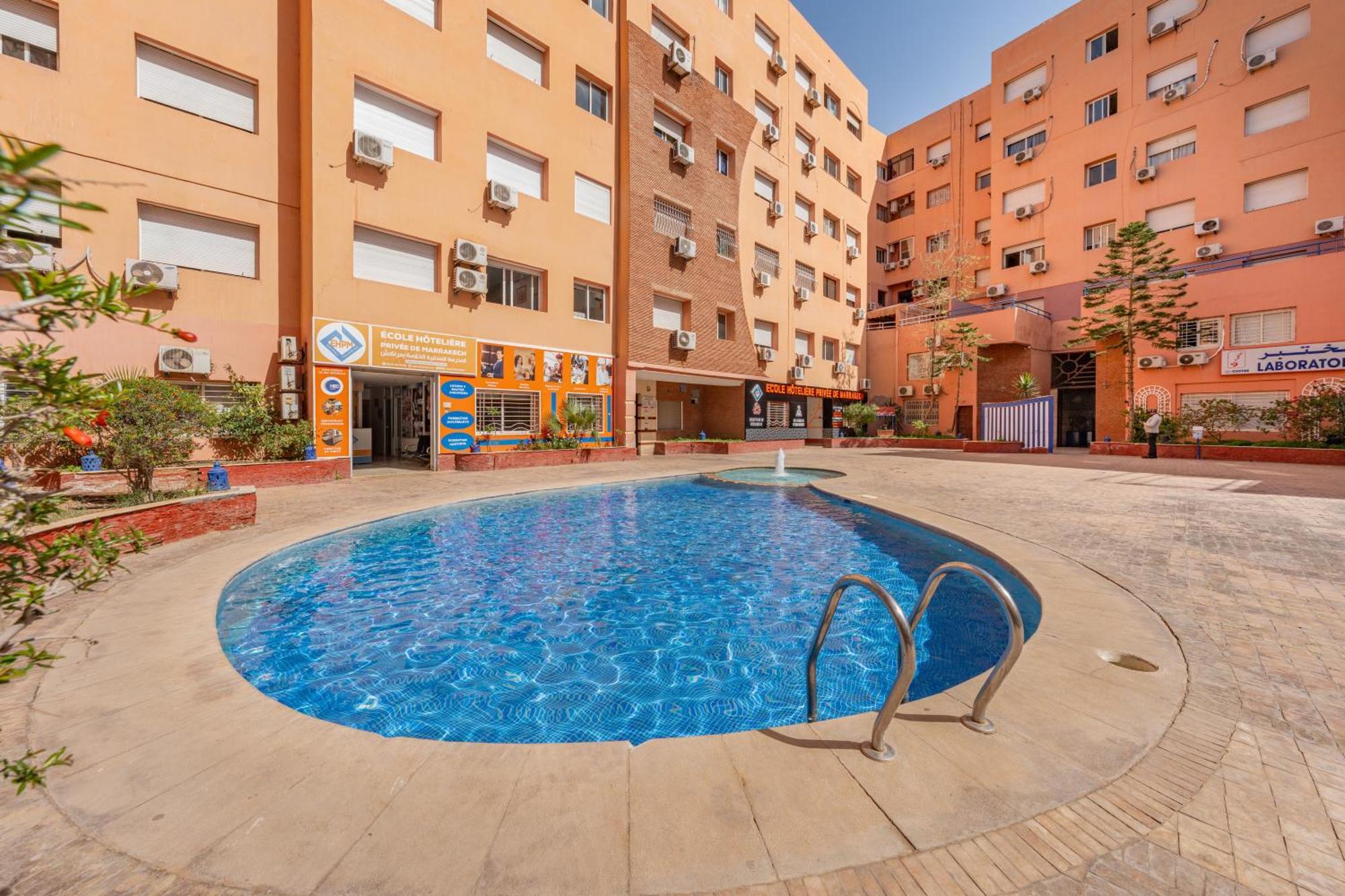 Apartment Elegant 2 Avec Piscine Et Climatisation A Gueliz Marrakesch